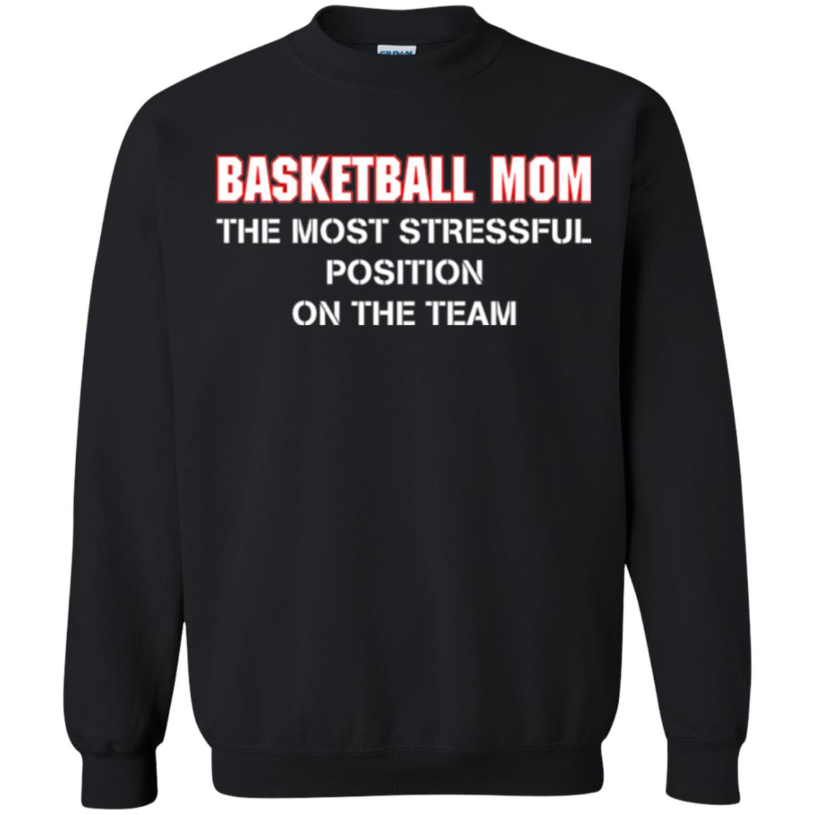 Basketball Lover T-shirt The Most Stressful Position Position On The Team Black
