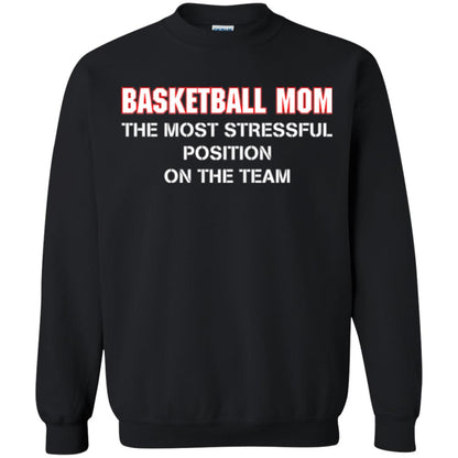 Basketball Lover T-shirt The Most Stressful Position Position On The Team Black