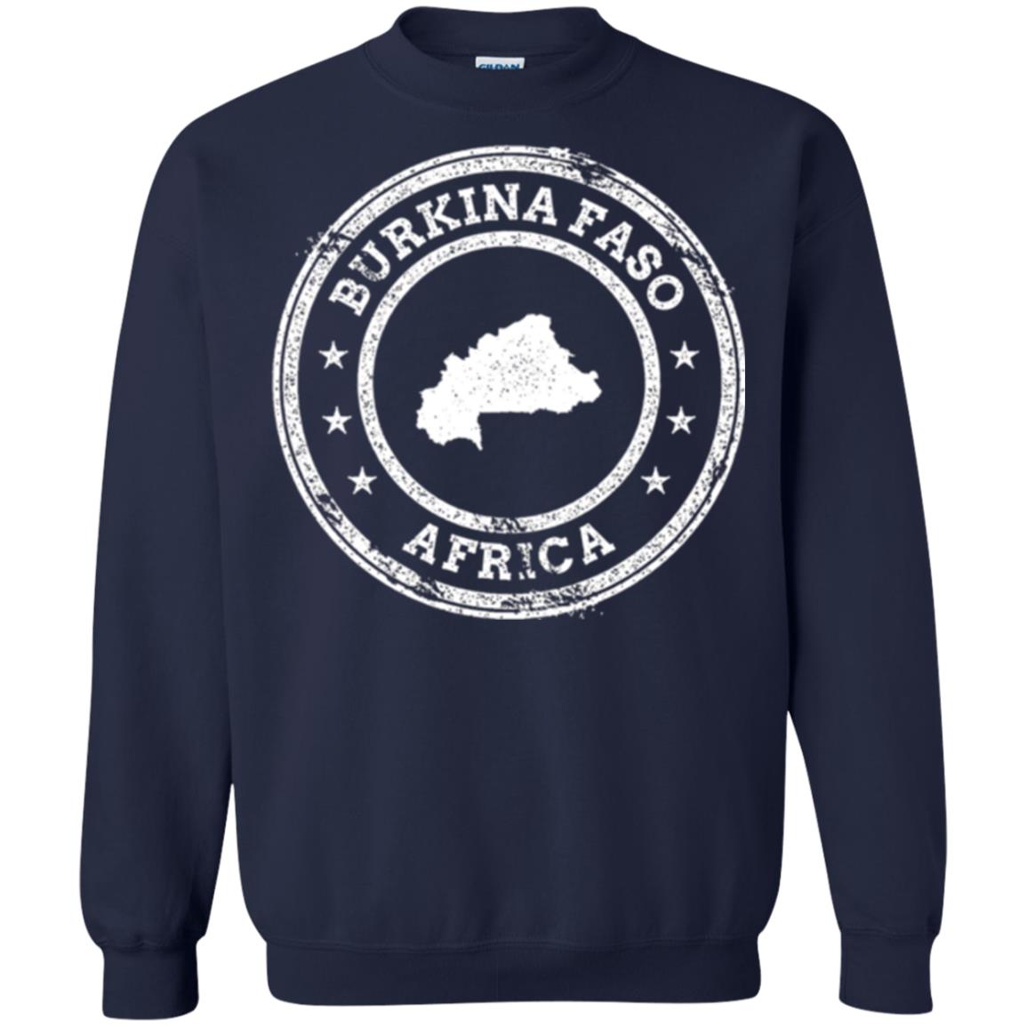 Burkina Faso Africa Passport Stamp T-shirt Navy