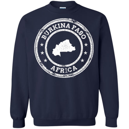 Burkina Faso Africa Passport Stamp T-shirt Navy