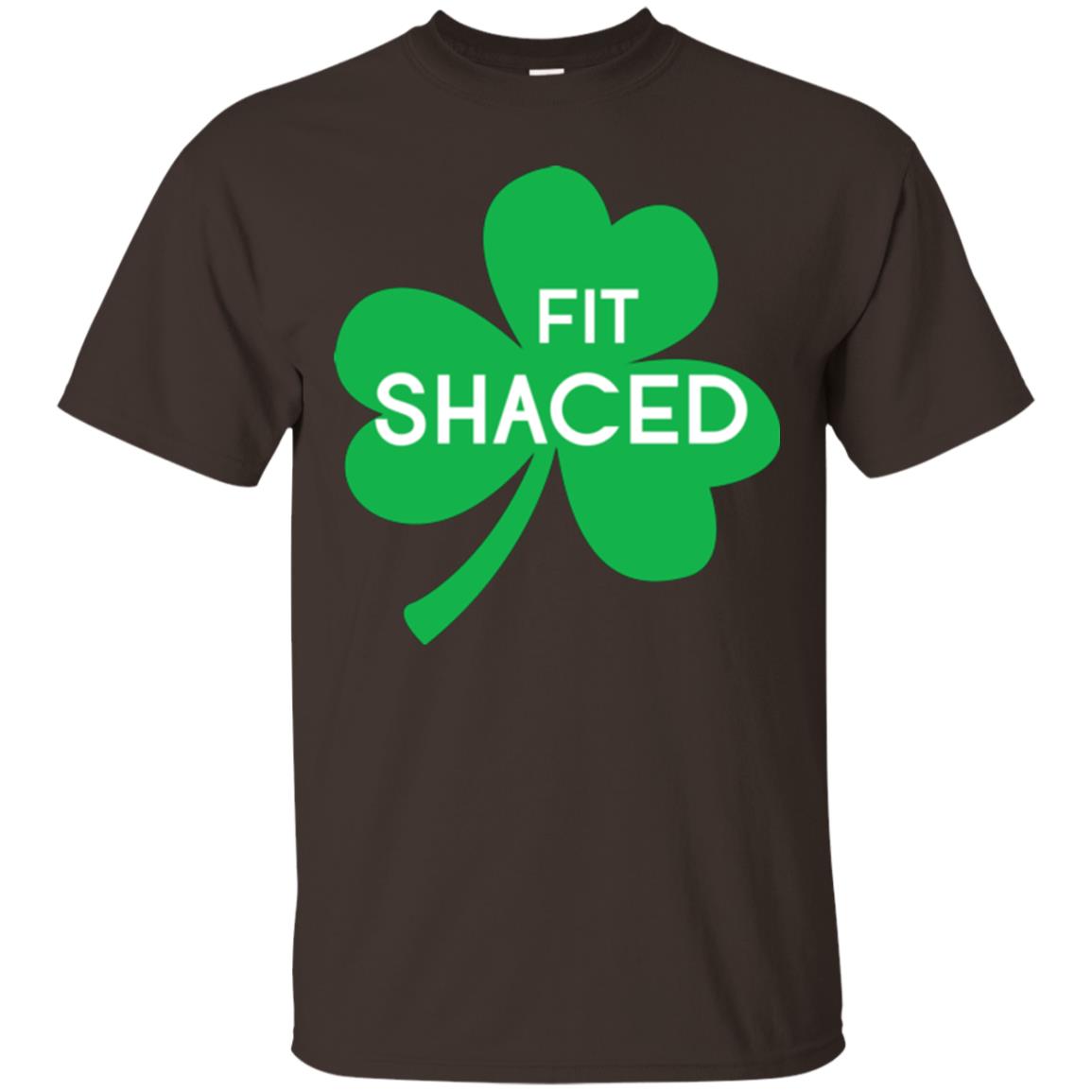 Saint Patrick's Day T-shirt Shamrocks Fit Shaced Dark Chocolate