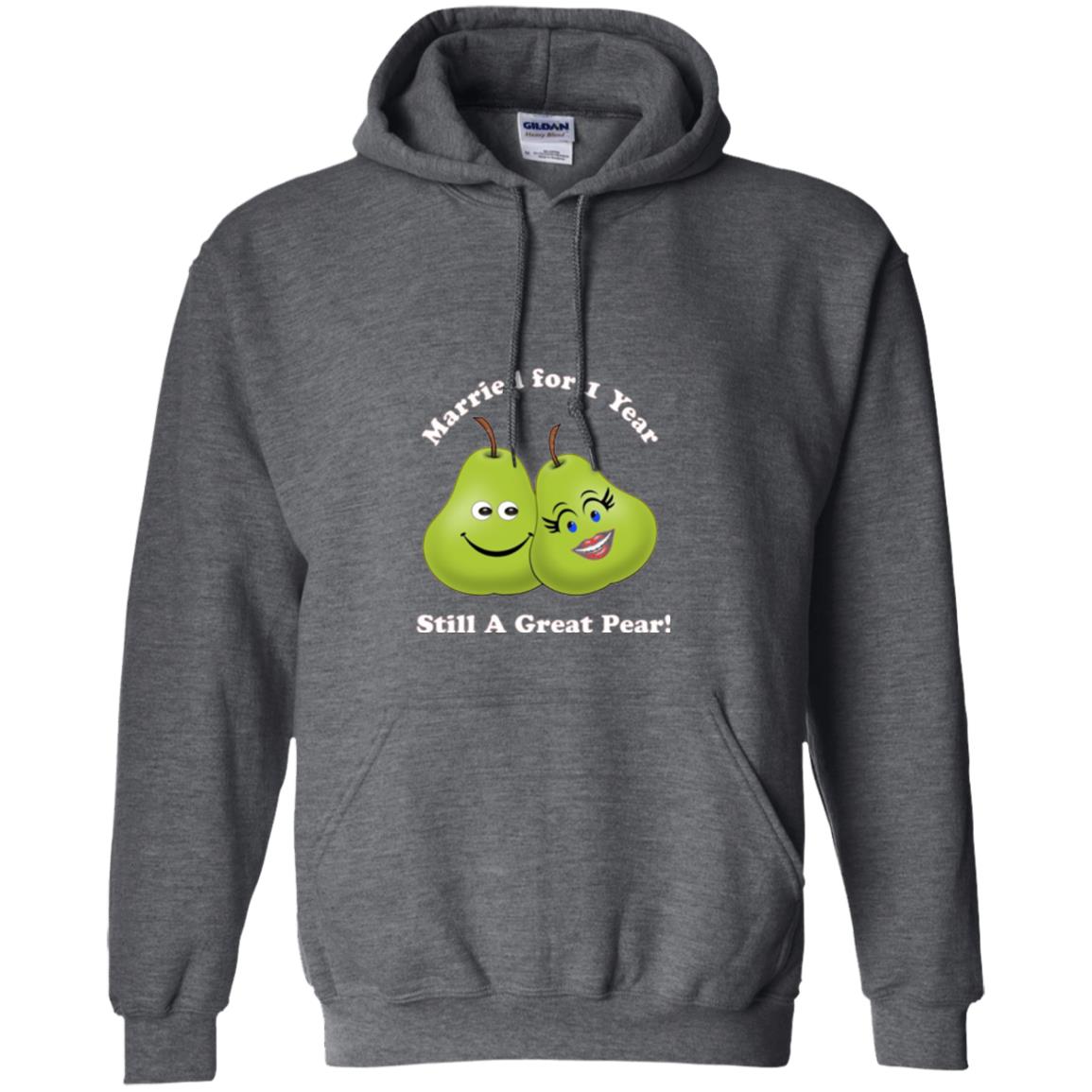 Married For 1 Year Still A Great Pear 1st Anniversary T-shirt Dark Heather