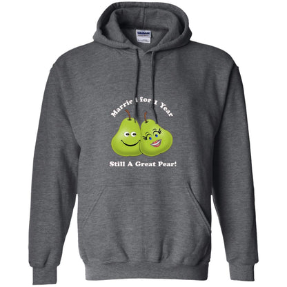 Married For 1 Year Still A Great Pear 1st Anniversary T-shirt Dark Heather