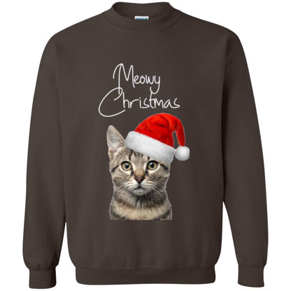 Cat Lovers T-shirt Merry Christmas Dark Chocolate
