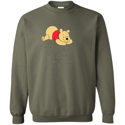Cartoon T-shirt I'm Not Lazy I'm Just On Stand By Military Green