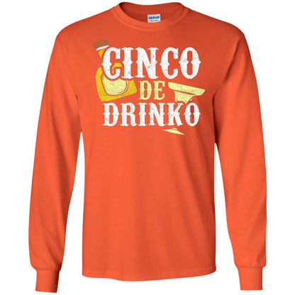 Cinco De Mayo Drinko Celebration T-shirt Orange