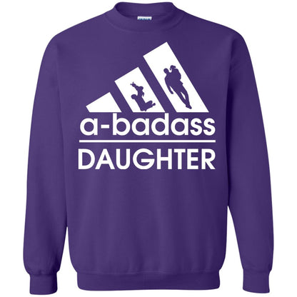 A Badass Daughter Shirt Purple