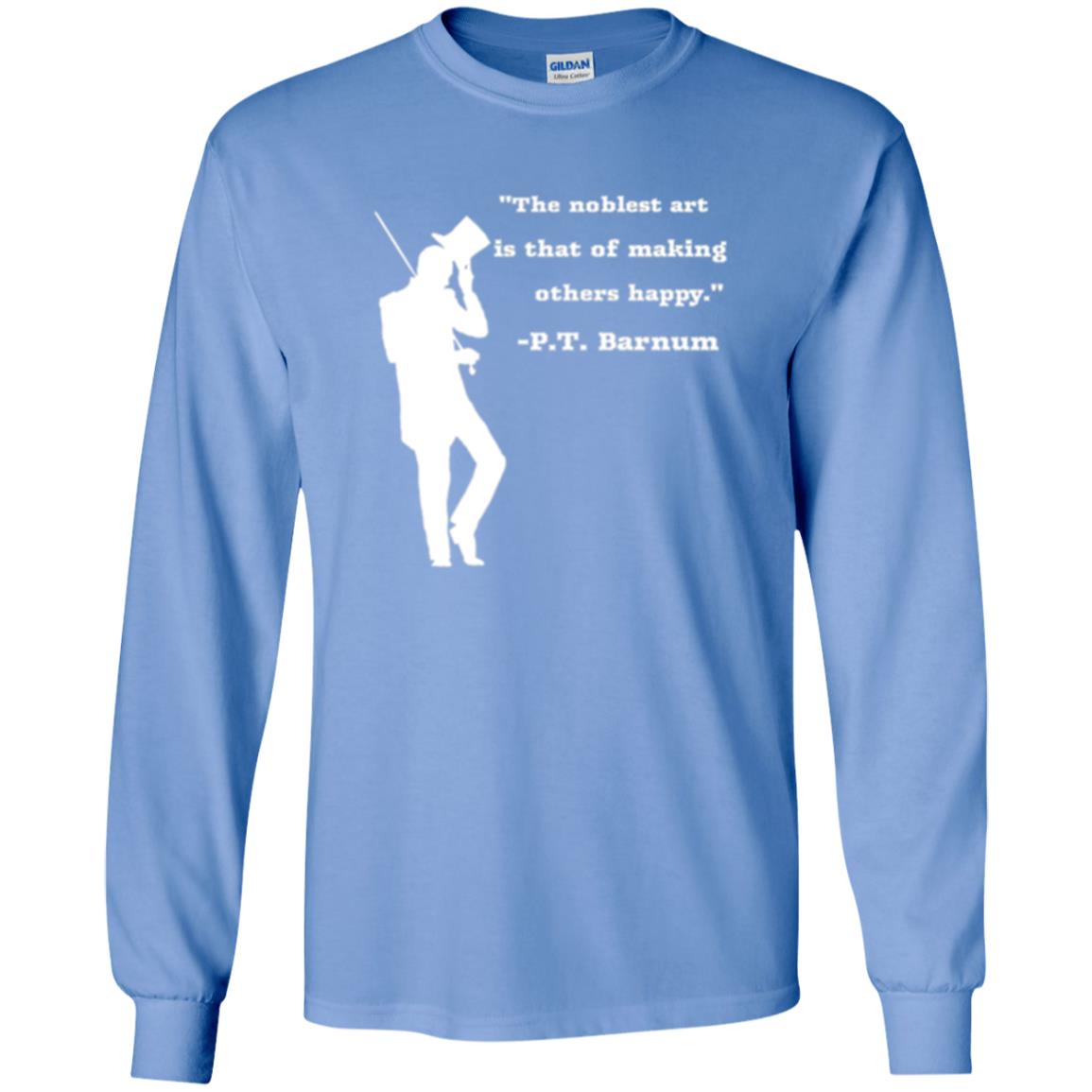 Circus Ring Master P.t. Barnum Quote T-shirt Carolina Blue