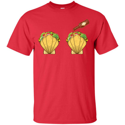 Mermaid Shell T-shirt Taco Bra And Spicy Chili Sauce Red