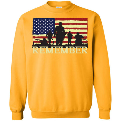 Military Of United States Memorial Day Shirt Gold