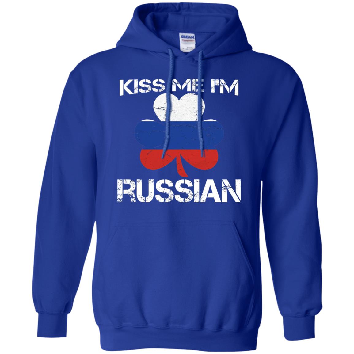 Kiss Me Russian Distressed St. Patrick_s Day 2018 T-shirt Royal