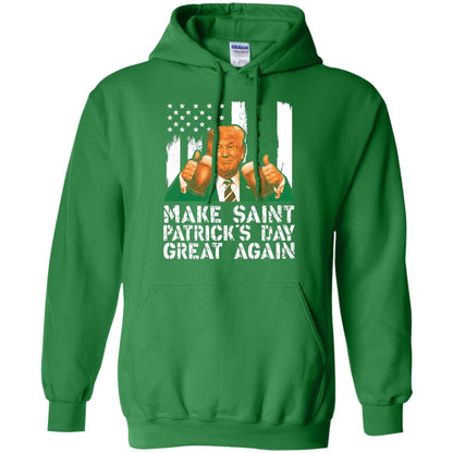 Make St Patrick_s Day Great Again Funny Trump T-shirt Irish Green