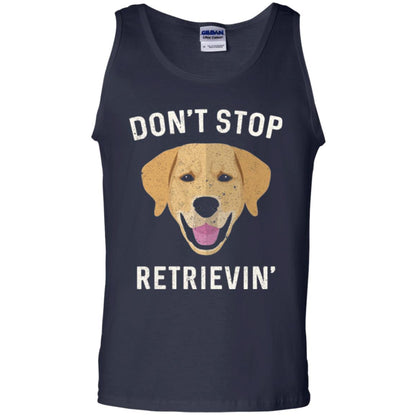Dog Lovers T-shirt Don_t Stop Retrieving Navy