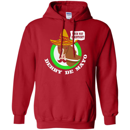 Derby De Mayo Kentucky Sombrero Mexican Horse Race T-shirt Red