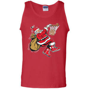 Christmas T-shirt Basketball Santa Claus