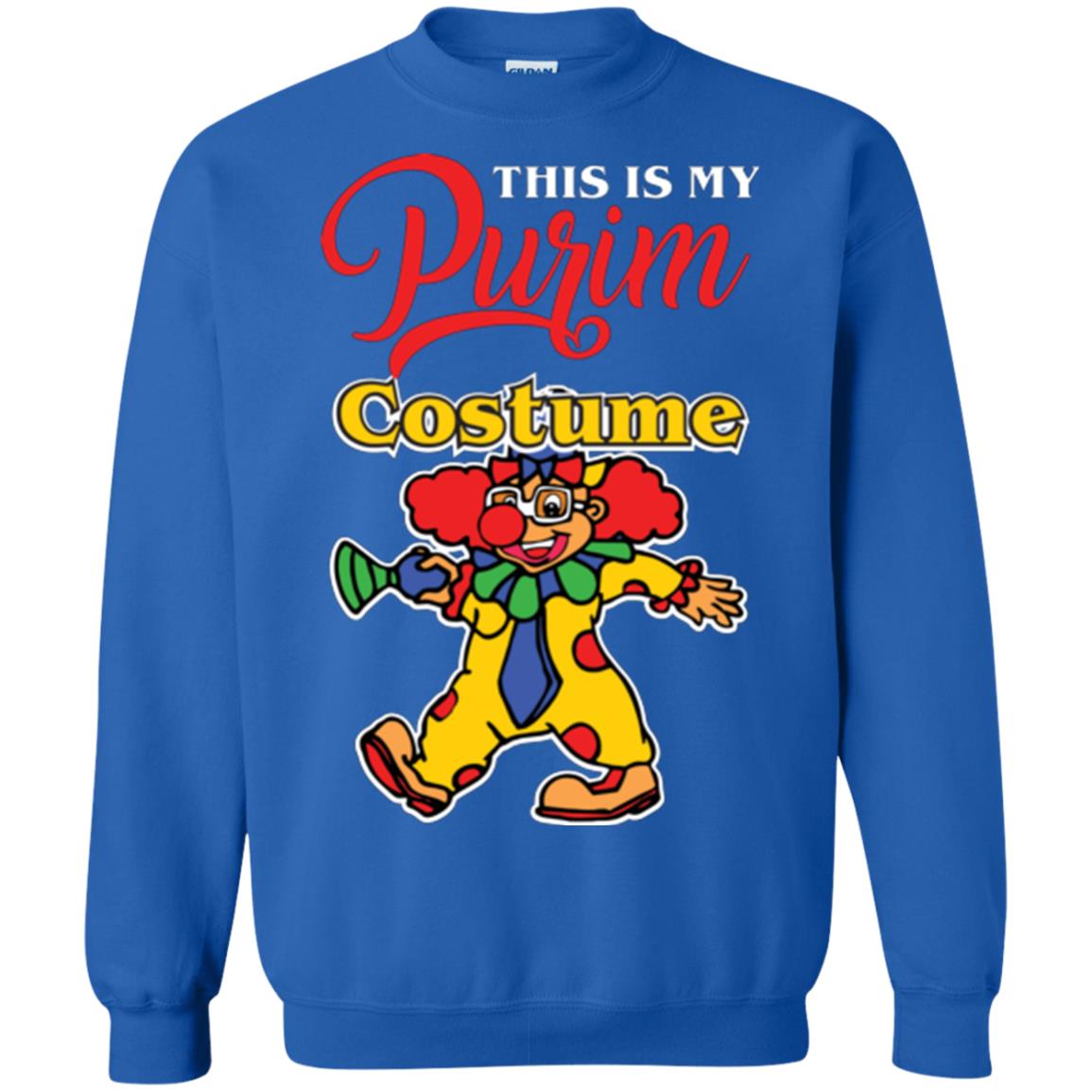 Purim Day T-shirt This Is My Purim Costume Royal