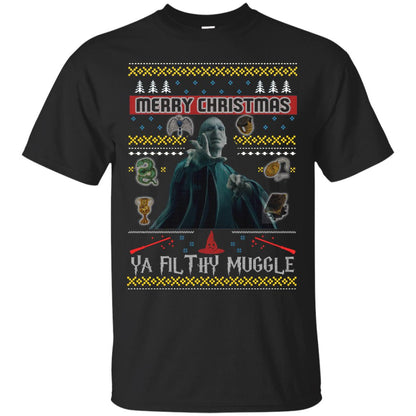 Merry Christmas Ya Filthy Muggle Harry Potter Fan T-shirtG200 Gildan Ultra Cotton T-Shirt