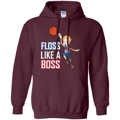 Floss Like A Boss Shirt For Basketball Players Maroon