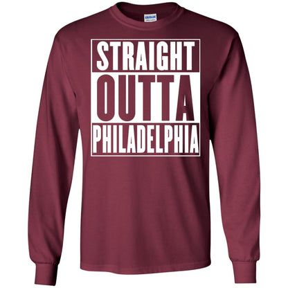 Straight Outta Philadelphia T-shirt Maroon