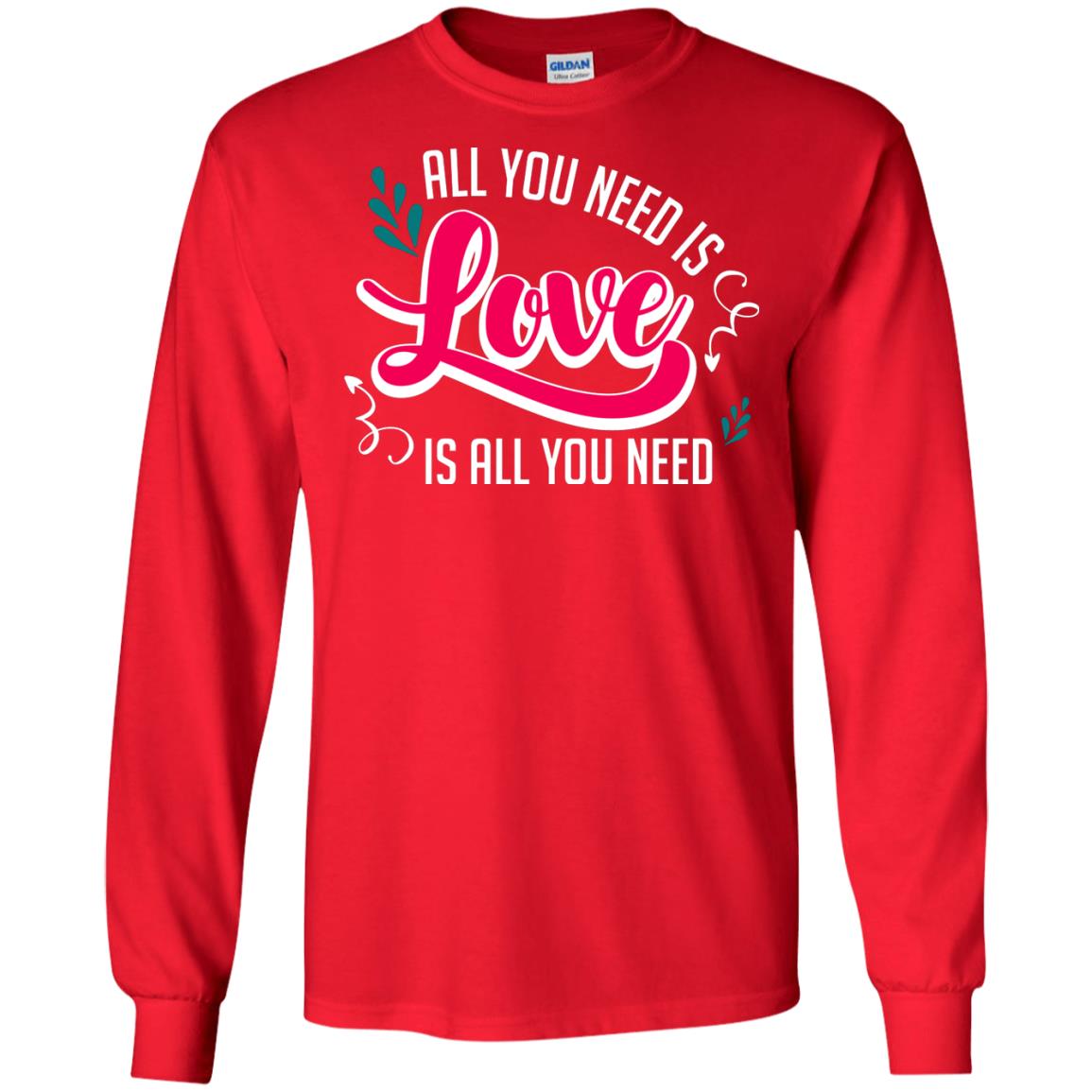 All You Need Is Love T-shirt Red