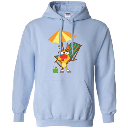 Dabbing Reindeer With Sunglasses Celebrate Xmas In July 2018 Shirt Light Blue