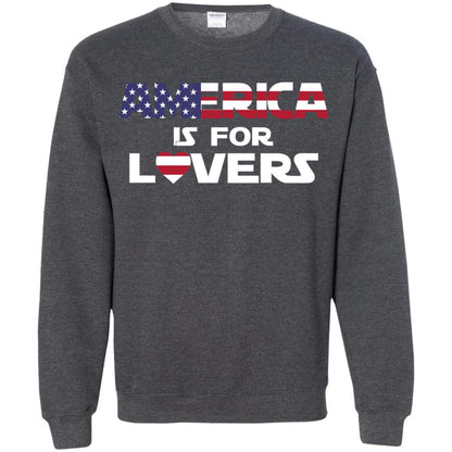 America Is For Lovers Flag Of United States Shirt Dark Heather