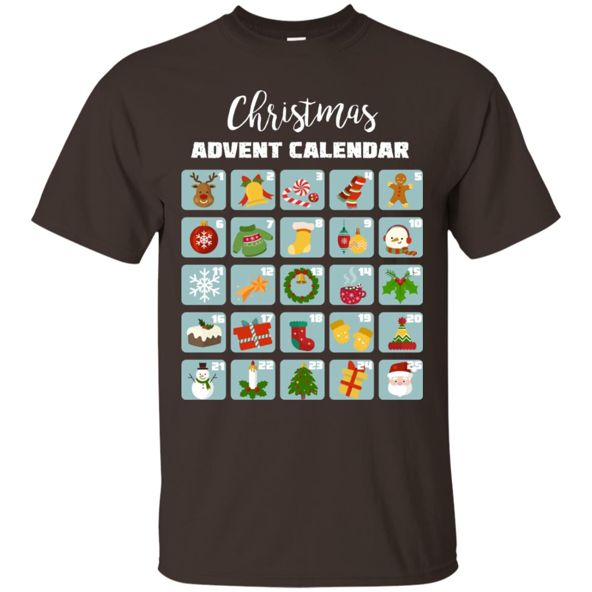 Christmas Calendar December 2018 Gift Shirt Dark Chocolate