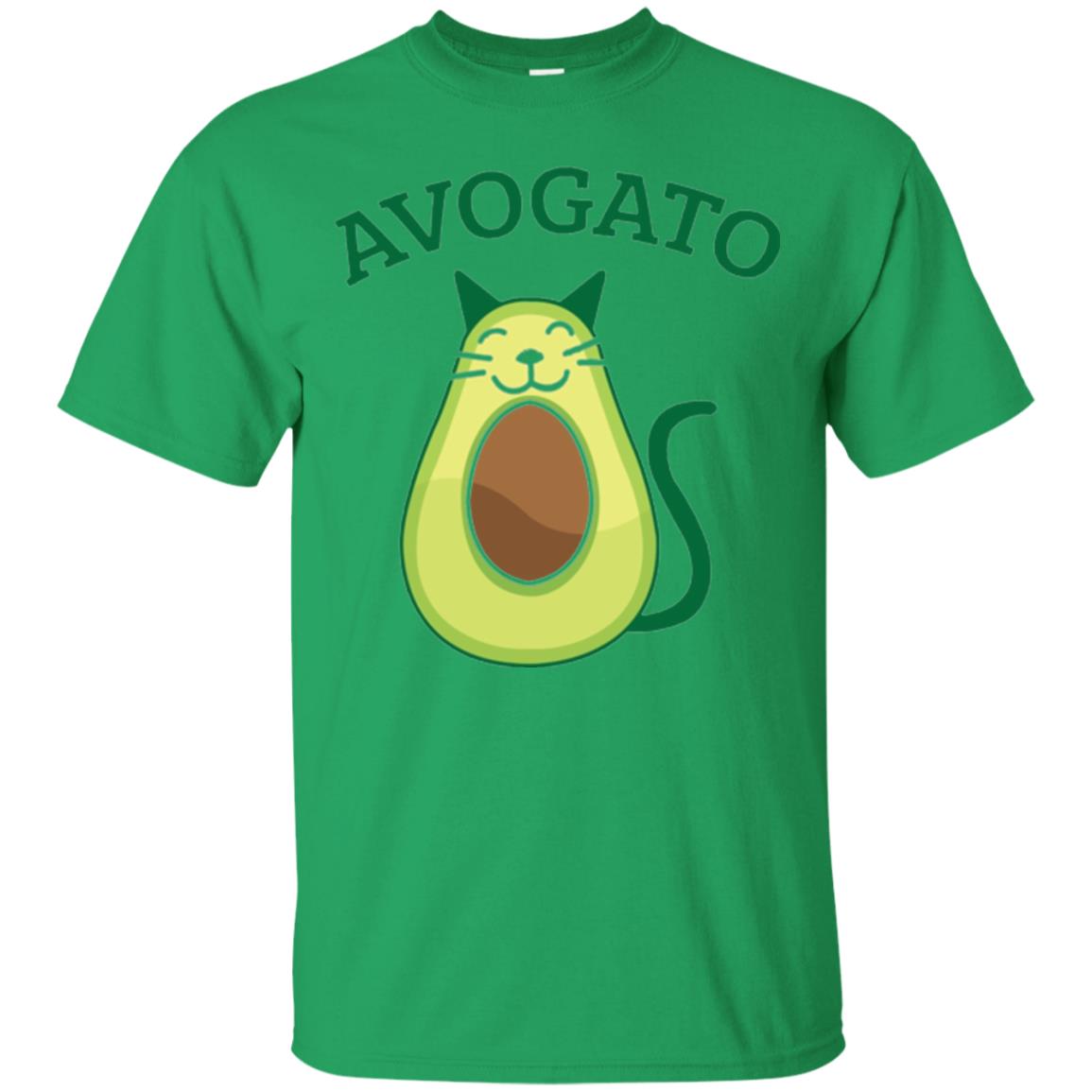 Avogato Avocado Cat Kitty Funny Meow T-shirt Irish Green