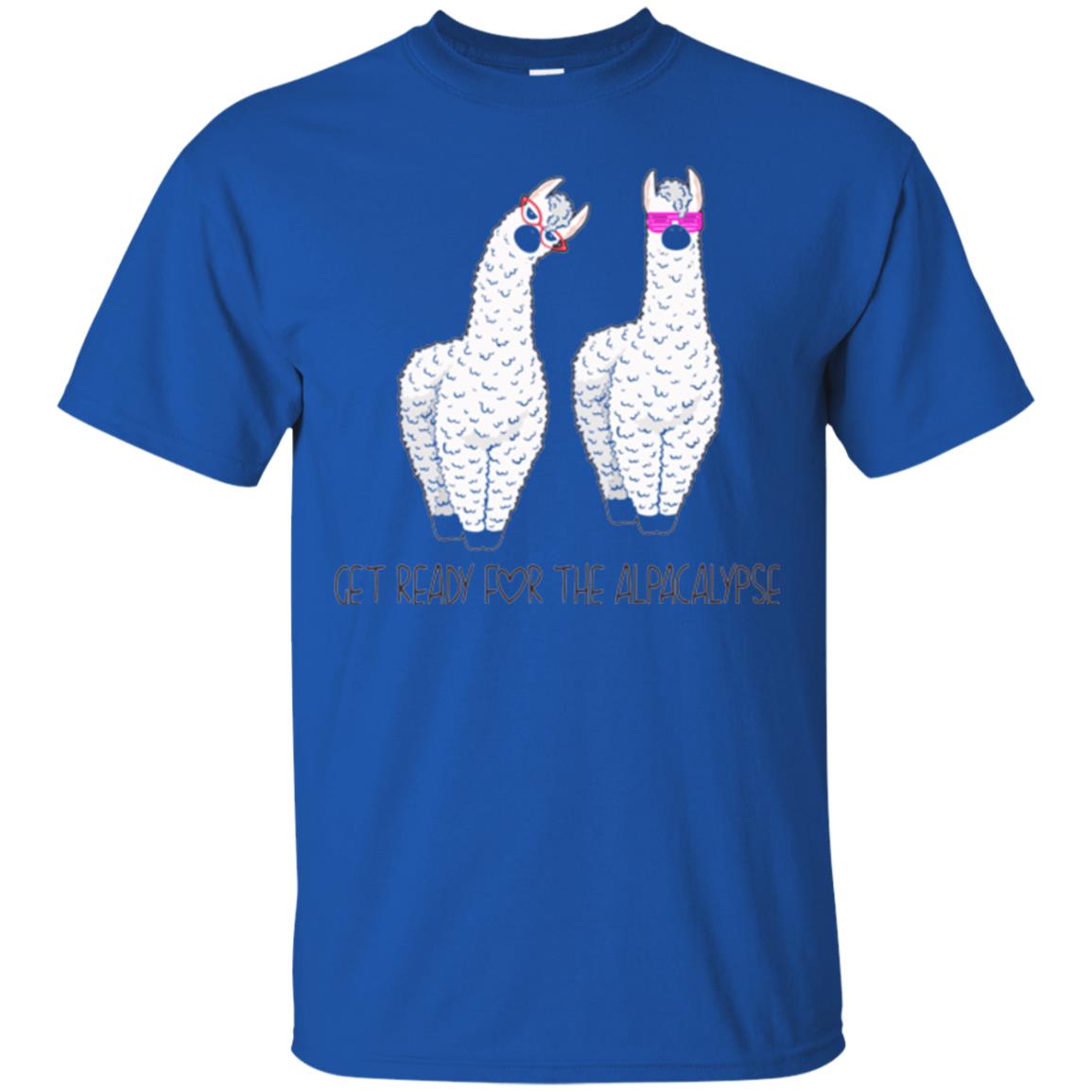 Funny Alpaca T-shirt Get Ready For The Alpacalypse Royal