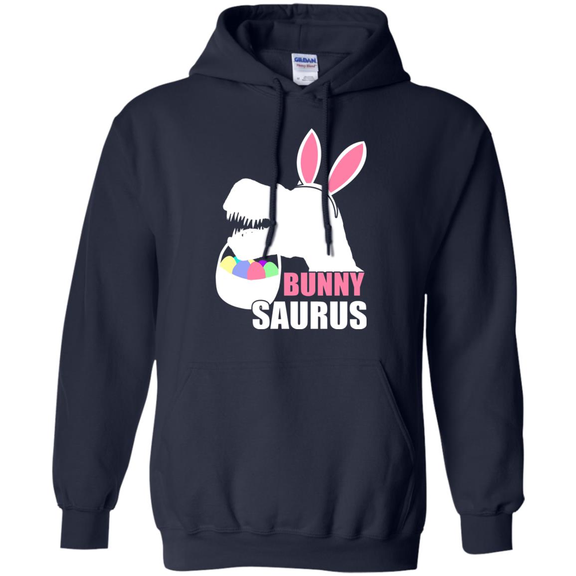 Bunnysaurus Easter Dinosaur Lover Shirt Navy