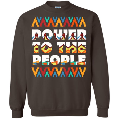 African American T-shirt Power To The People Dark Chocolate