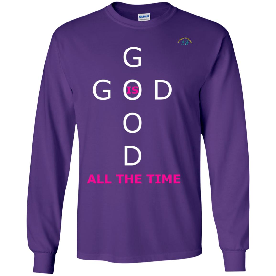 God Is Good All The Time Premium T-shirt Purple