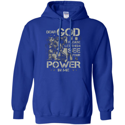 Dear God Please Let Them See Yuor Future In Me Military Shirt Royal