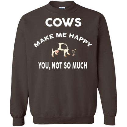 Cow Lovers T-shirt Cows Make Me Happy You Not So Much Dark Chocolate