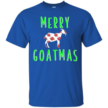 Goat Lovers T-shirt Merry Goatmas Royal