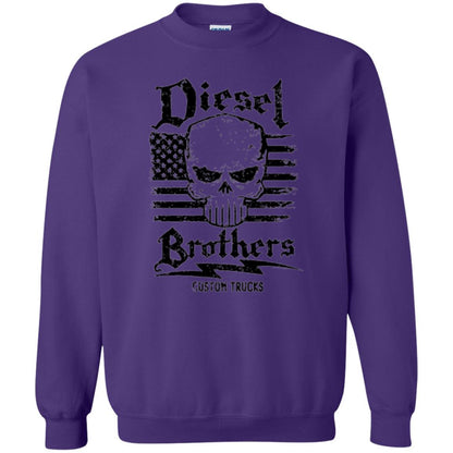 Diesel Brothers Custom Trucks Skull Usa Flag T-shirt