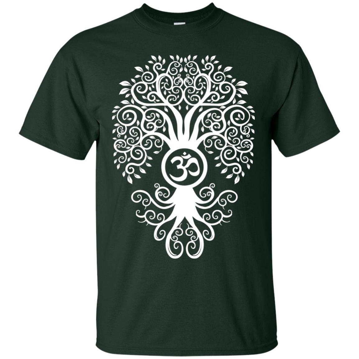 White Bodhi Tree Yoga Tshirt Forest