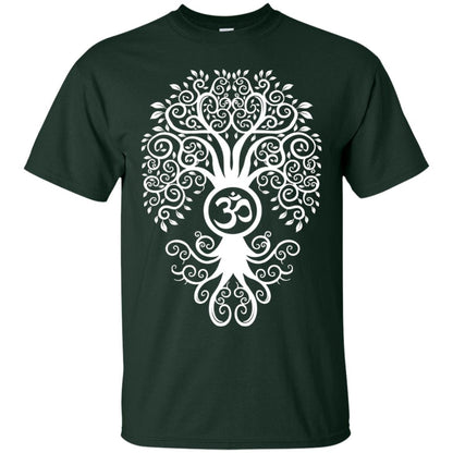 White Bodhi Tree Yoga Tshirt Forest