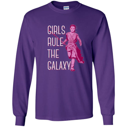 Film T-shirt Girls Rule The Galaxy T-shirt Purple