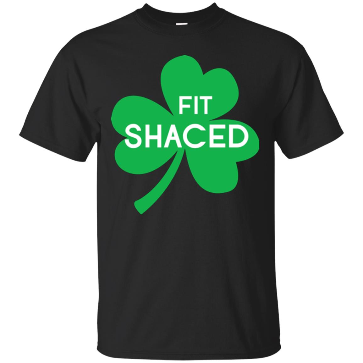 Saint Patrick's Day T-shirt Shamrocks Fit Shaced Black