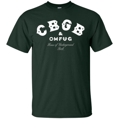 Music T-shirt Cbgb And Omfug Home Of Underground Rock Forest Green