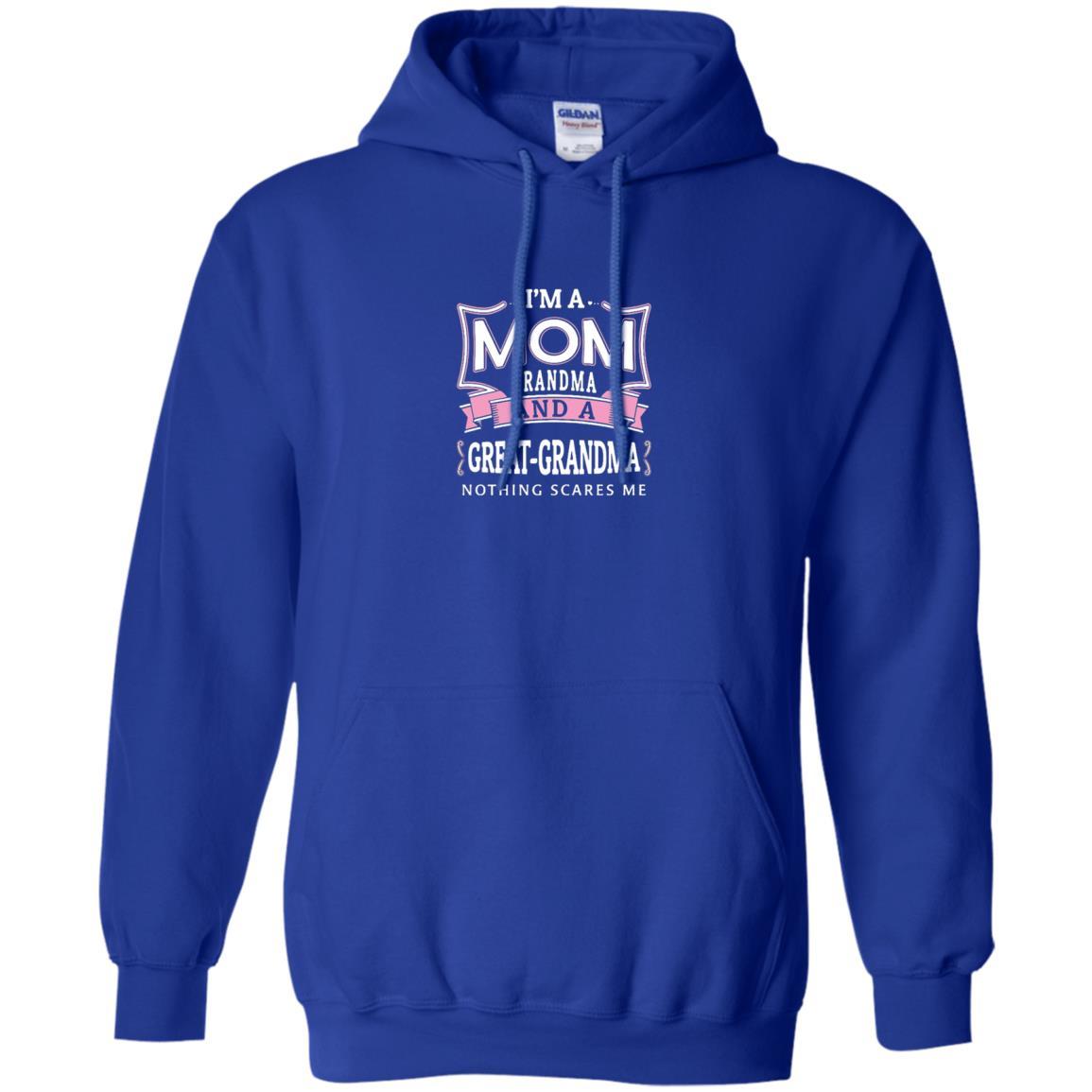 Nana T-shirt Nothing Scares Me I'm Mom Grandma Royal