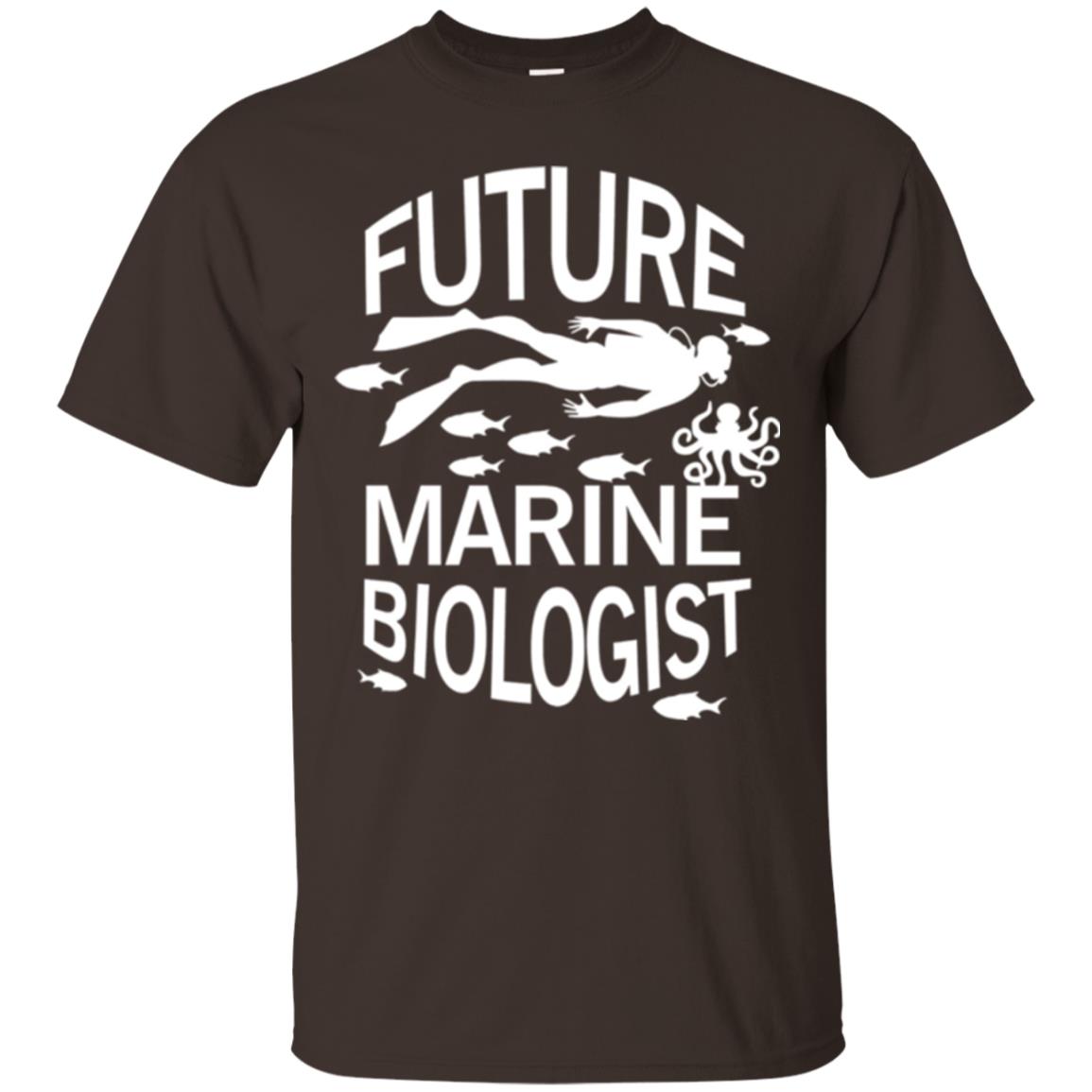 Cute Marine Biologist T-shirt Dark Chocolate