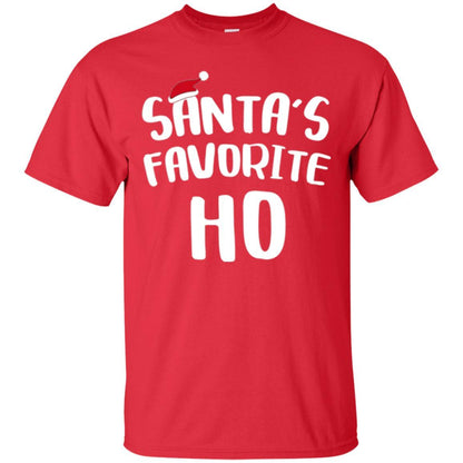 Christmas T-shirt Santa's Favorite Ho T-shirt Red