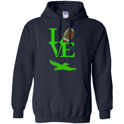 Football Lover T-shirt Love Football Flying Bird T-shirt Navy