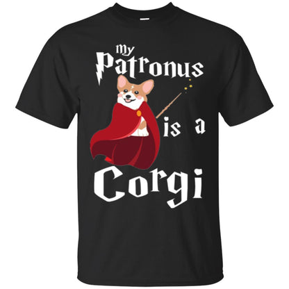 Dog Lover T-shirt My Patronus Is A Corgi Black