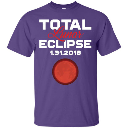 Eclipse January 31st 2018 Total Lunar Eclipse T-shirt Blood Moon Purple