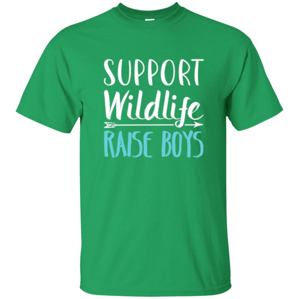 Funny Mother_s Day T-shirt Support Wildlife Raise Boys Irish Green