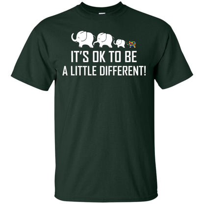 It_s Ok To Be A Little Different Autism Elephant Shirt Forest