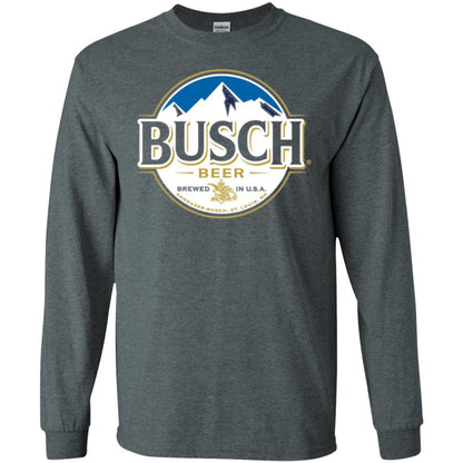 Beer Lovers T-shirt Busch Beer Dark Heather